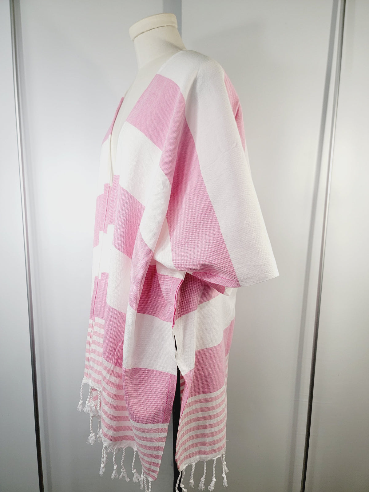 Beach cover up, Beach Dress open front - Pink