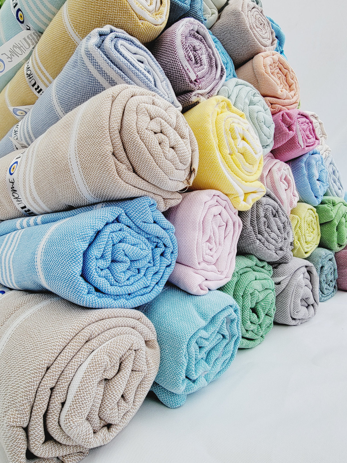 Serviette légère à séchage rapide, serviette turque authentique – grise