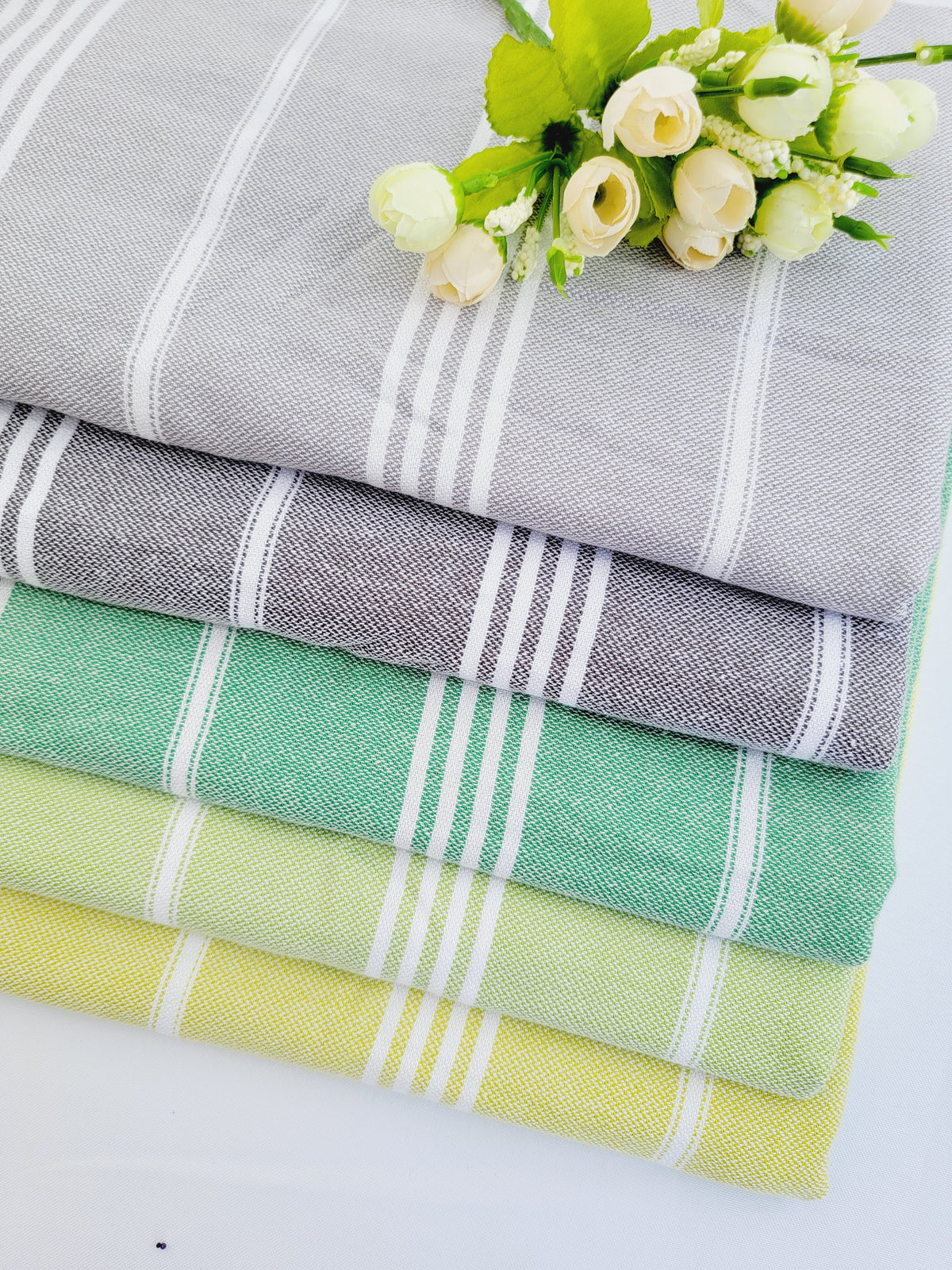 Serviette légère à séchage rapide, serviette turque authentique – grise