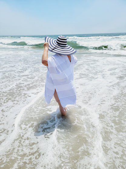 Beach cover up, Beach Dress - Gray
