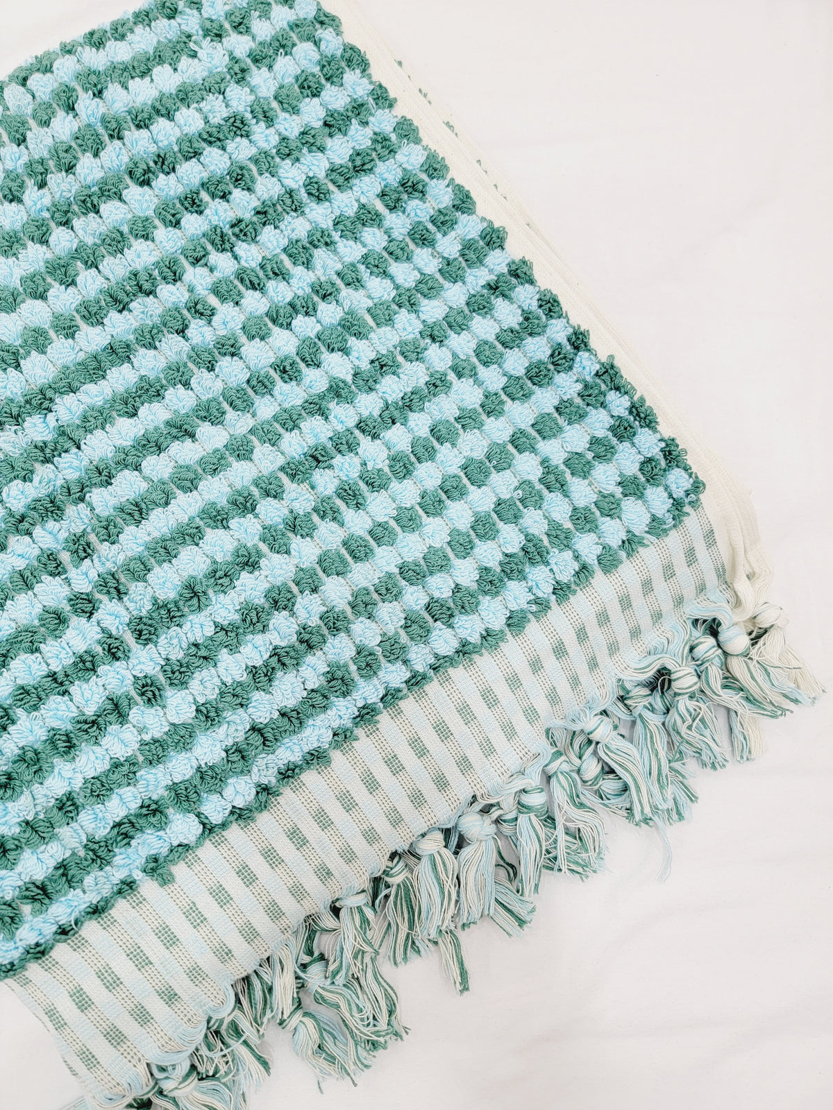 Serviettes de bain, serviettes à pompons, serviettes en coton éponge, drap de bain