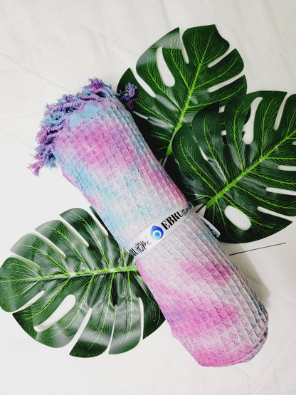 100% Cotton Throw 40 x 70 Hand Tie Dye Lightweight Home Decor