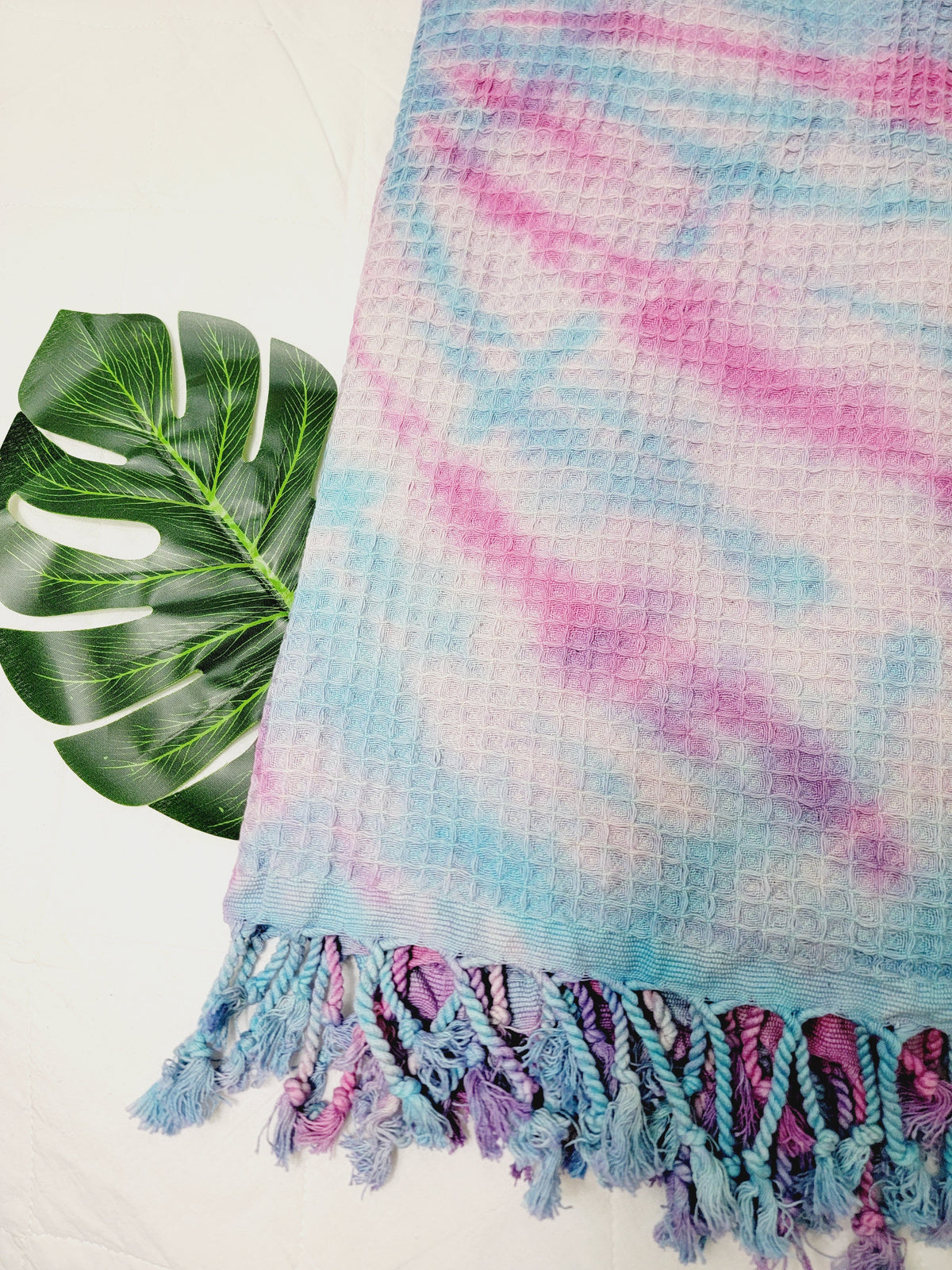 100% Cotton Throw 40 x 70 Hand Tie Dye Lightweight Home Decor