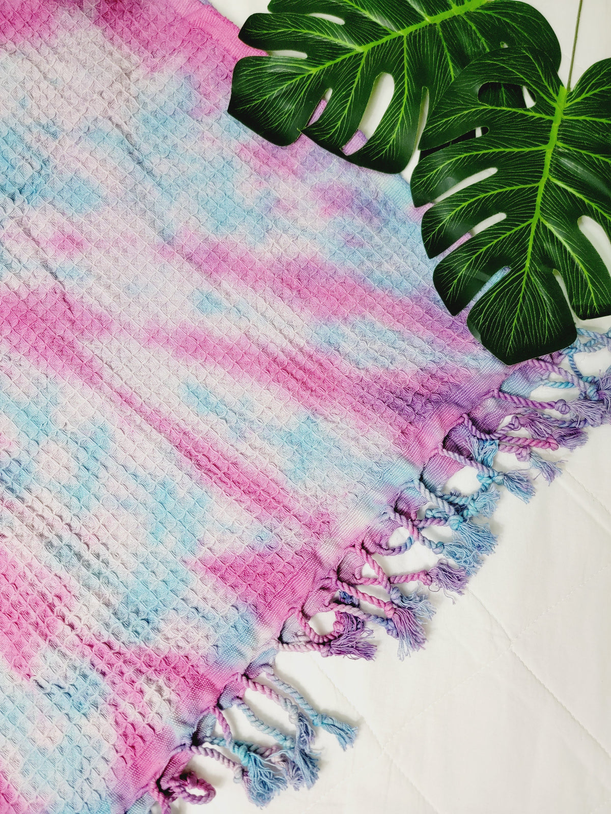 100% Cotton Throw 40 x 70 Hand Tie Dye Lightweight Home Decor