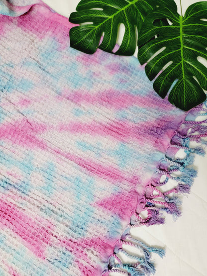 100% Cotton Throw 40 x 70 Hand Tie Dye Lightweight Home Decor