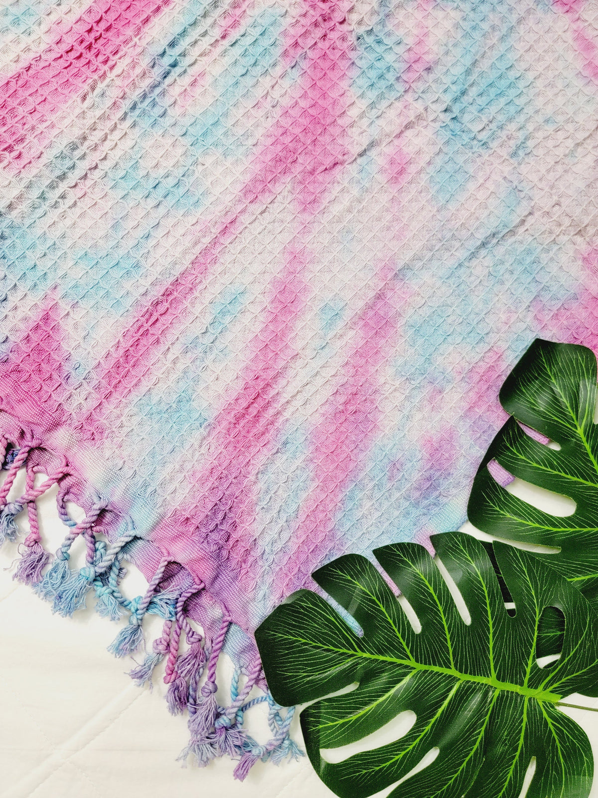 100% Cotton Throw 40 x 70 Hand Tie Dye Lightweight Home Decor