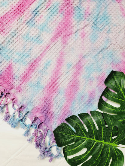 100% Cotton Throw 40 x 70 Hand Tie Dye Lightweight Home Decor