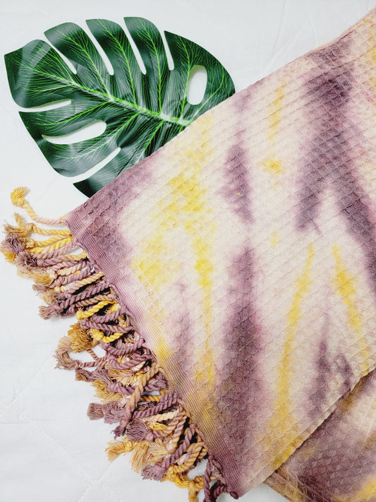 100% Cotton Throw 40 x 70 Hand Tie Dye Lightweight Home Decor