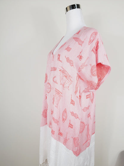 Dress, Beach cover up, Beach Dress - Red