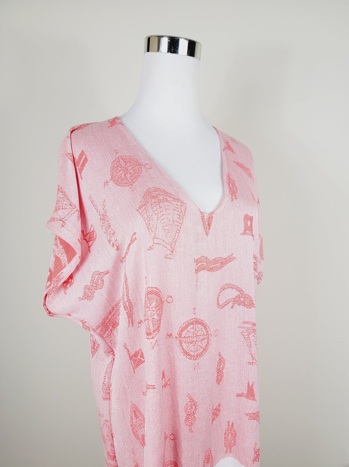 Dress, Beach cover up, Beach Dress - Red