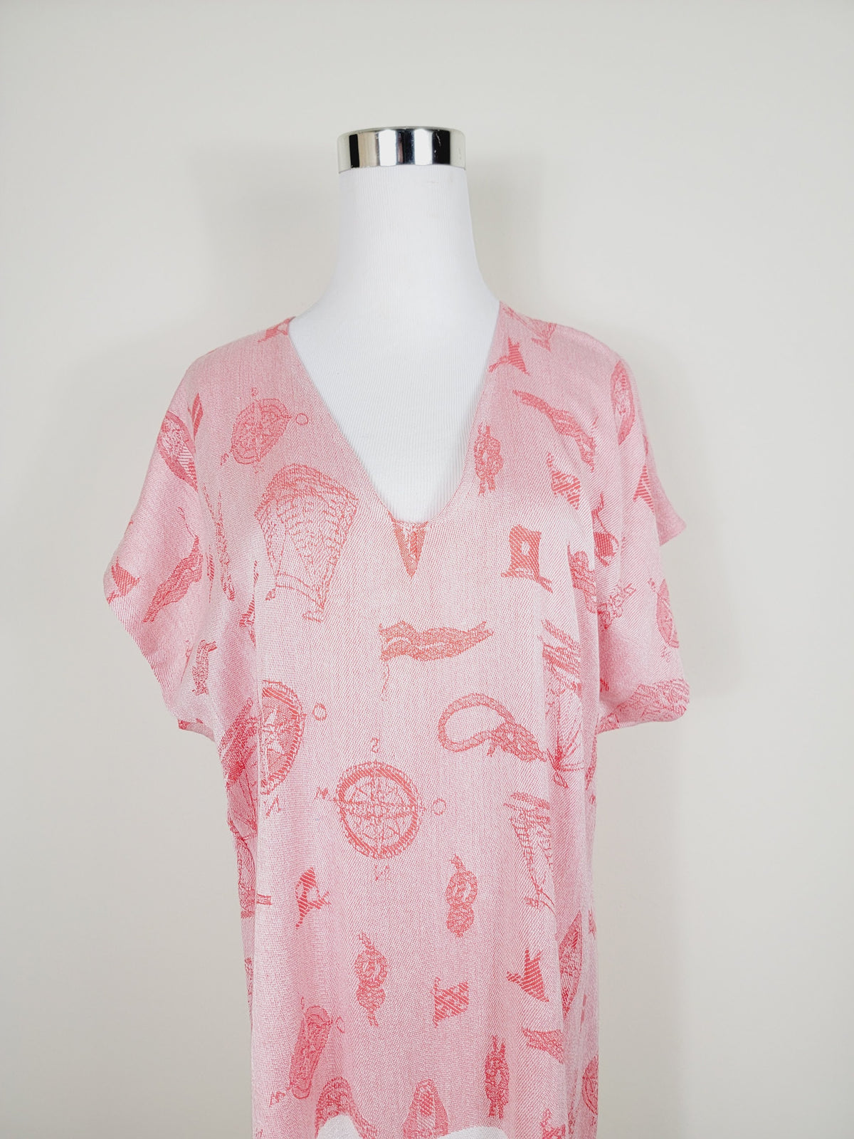 Dress, Beach cover up, Beach Dress - Red