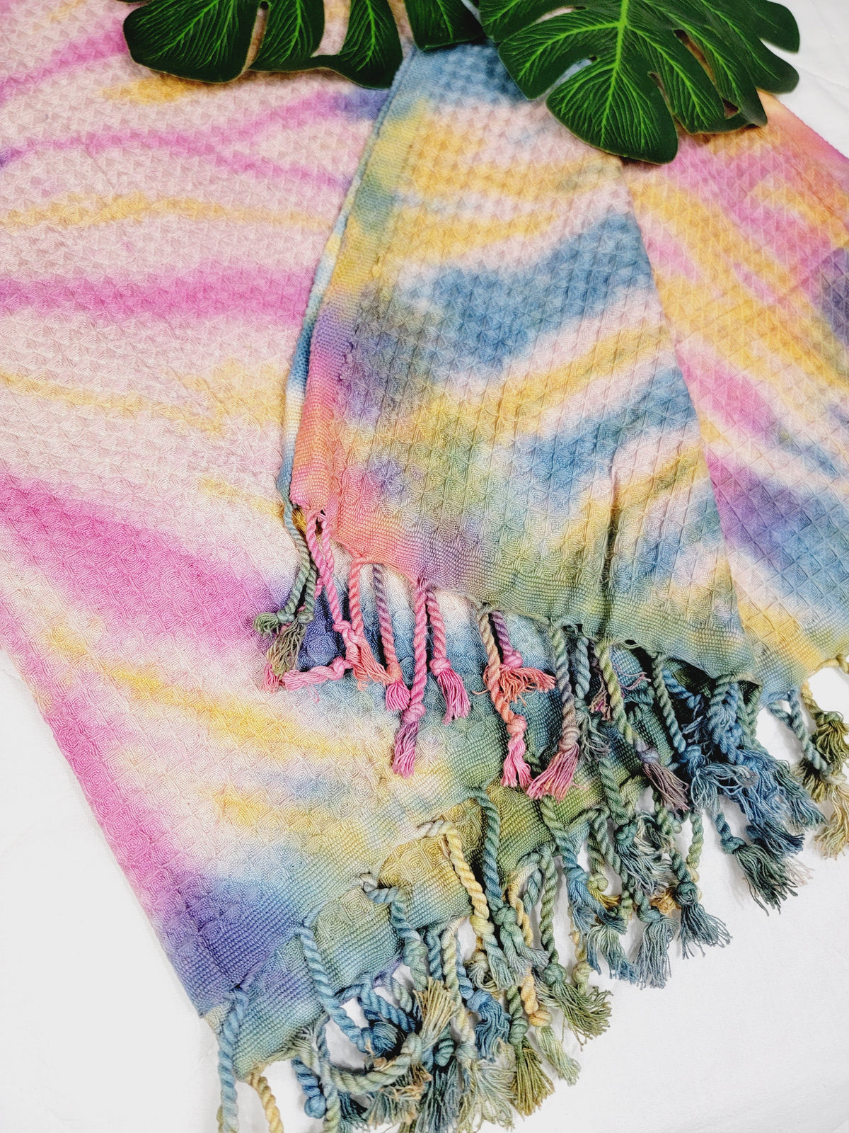 100% Cotton Throw 40 x 70 Hand Tie Dye Lightweight Home Decor