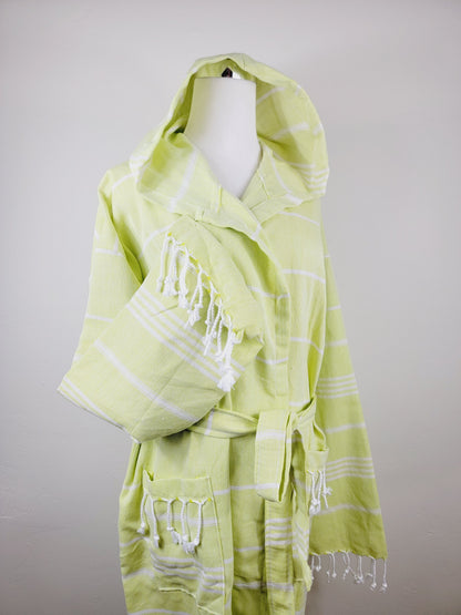 Unisex Robe, Beach or spa Robe with pockets - Sultan Neon
