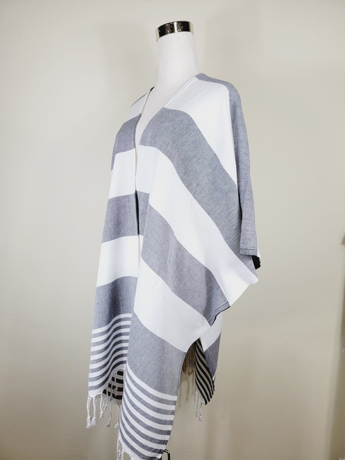 Couvre-maillot de plage, Robe de plage ouverte sur le devant - Noir