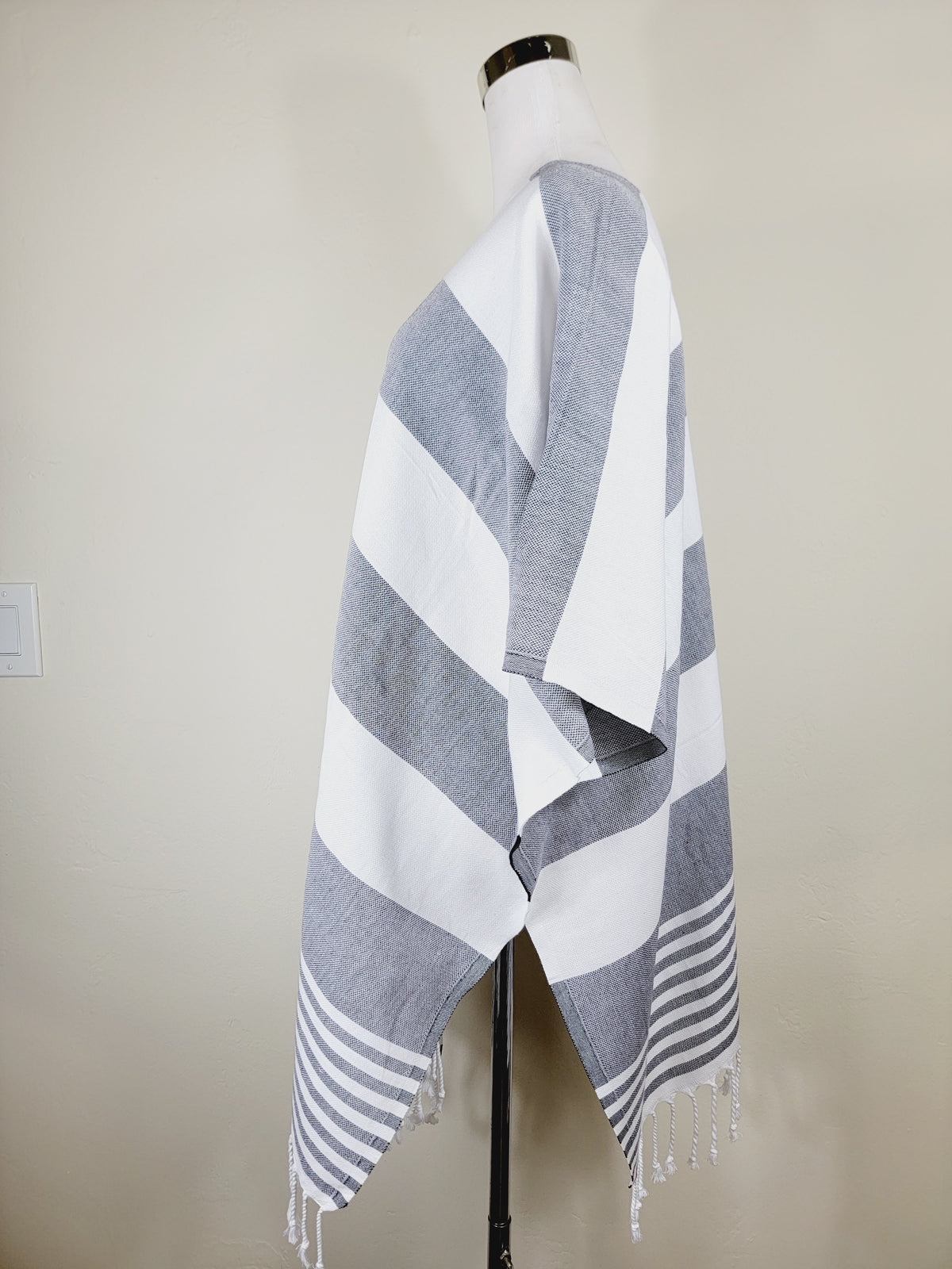 Couvre-maillot de plage, Robe de plage ouverte sur le devant - Noir