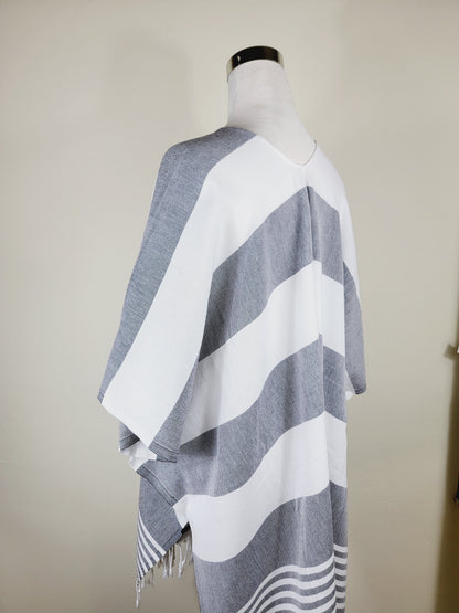 Couvre-maillot de plage, Robe de plage ouverte sur le devant - Noir