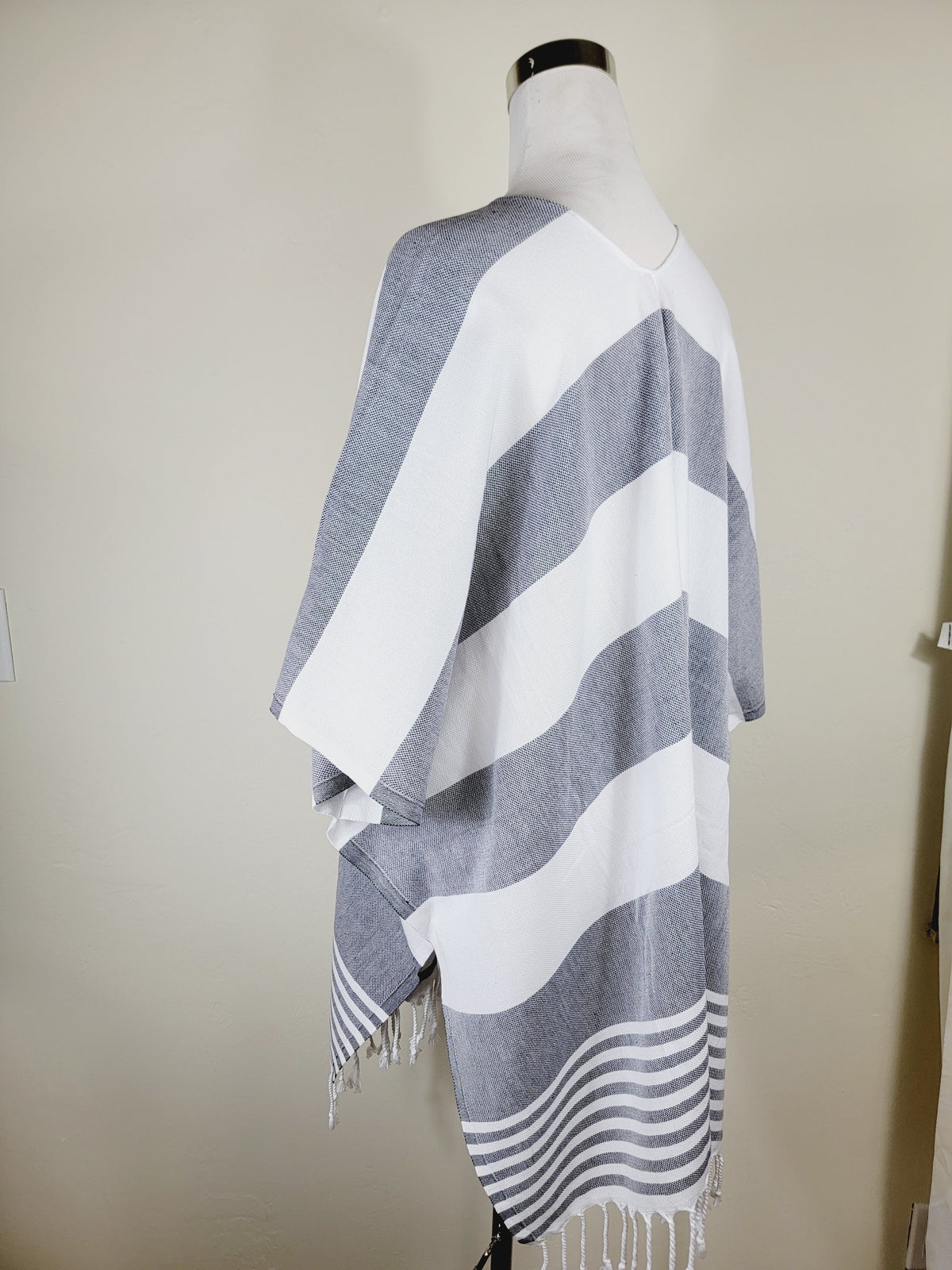 Couvre-maillot de plage, Robe de plage ouverte sur le devant - Noir