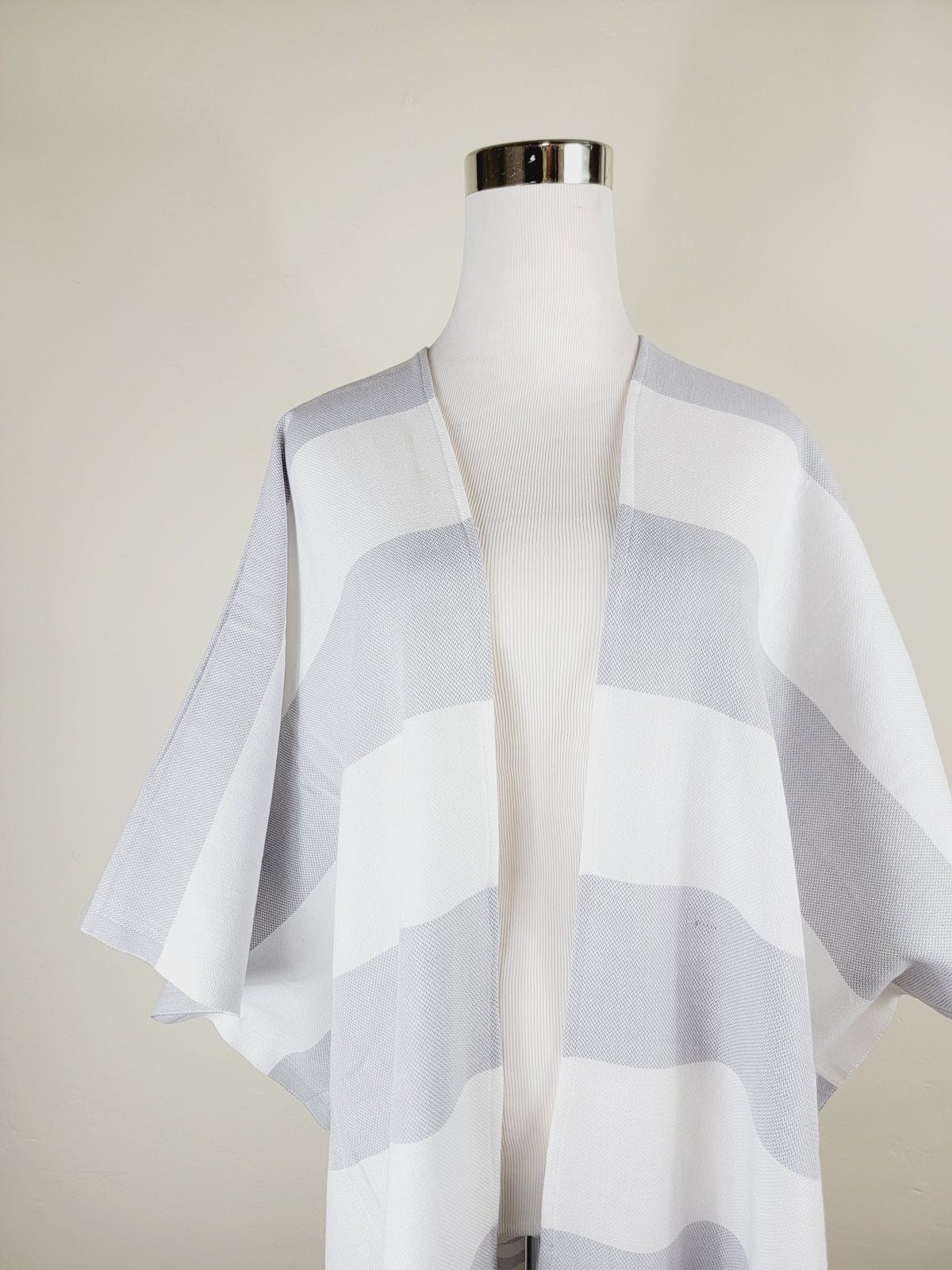 Beach cover up, Beach Dress open front - Gray