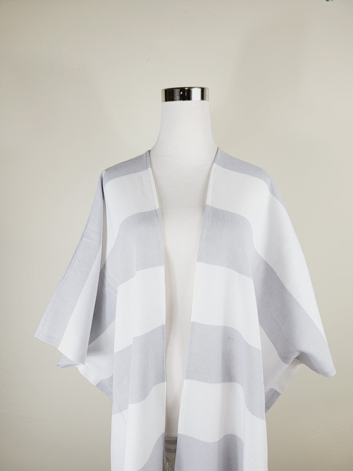 Beach cover up, Beach Dress open front - Gray