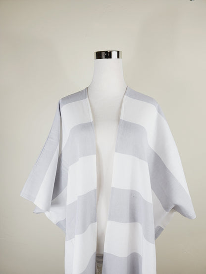Beach cover up, Beach Dress open front - Gray