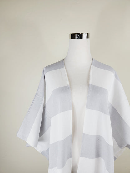Beach cover up, Beach Dress open front - Gray