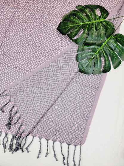 Beach/Bath Sand Free Towels-Easy Carry Quick Dry Thin Towel - Pink