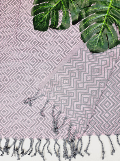 Beach/Bath Sand Free Towels-Easy Carry Quick Dry Thin Towel - Pink