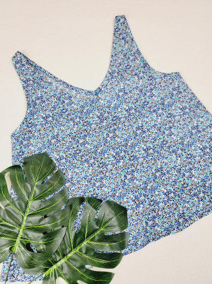 A LINE CUT TANK TOP