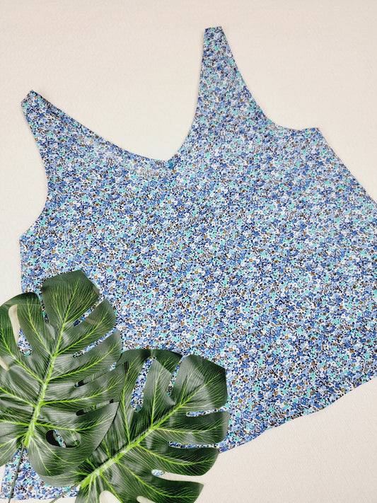 A LINE CUT TANK TOP