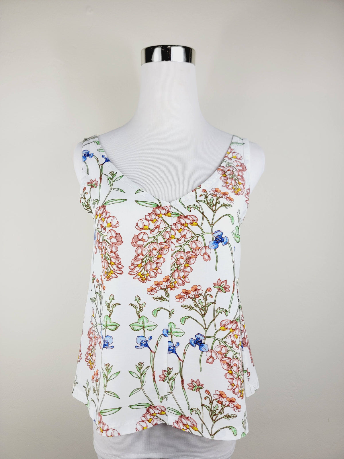 A LINE CUT TANK TOP