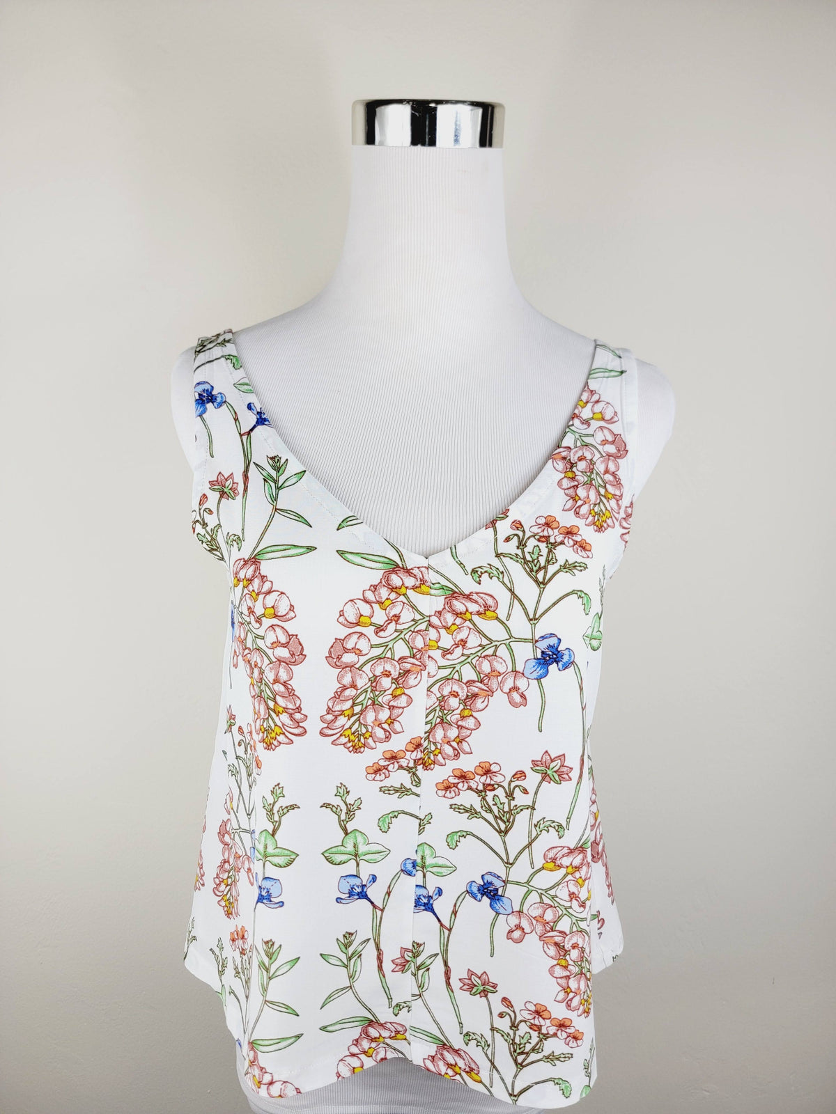 A LINE CUT TANK TOP