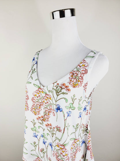 A LINE CUT TANK TOP