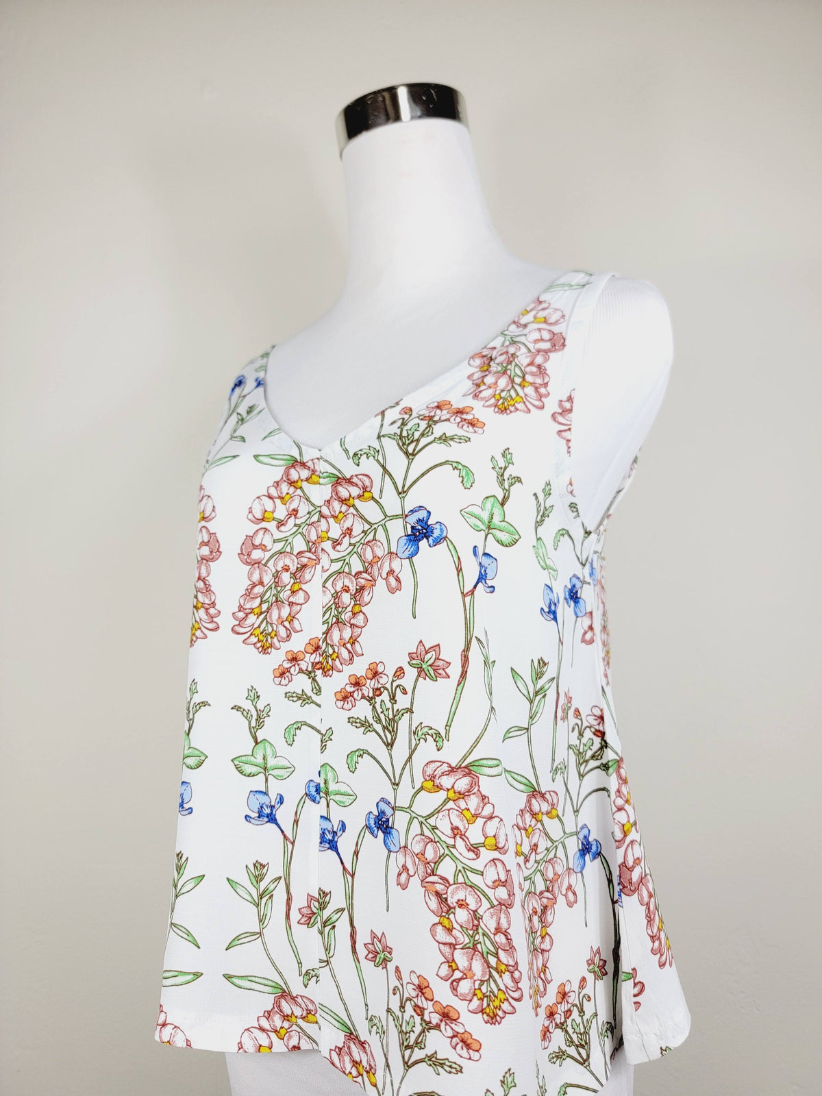 A LINE CUT TANK TOP