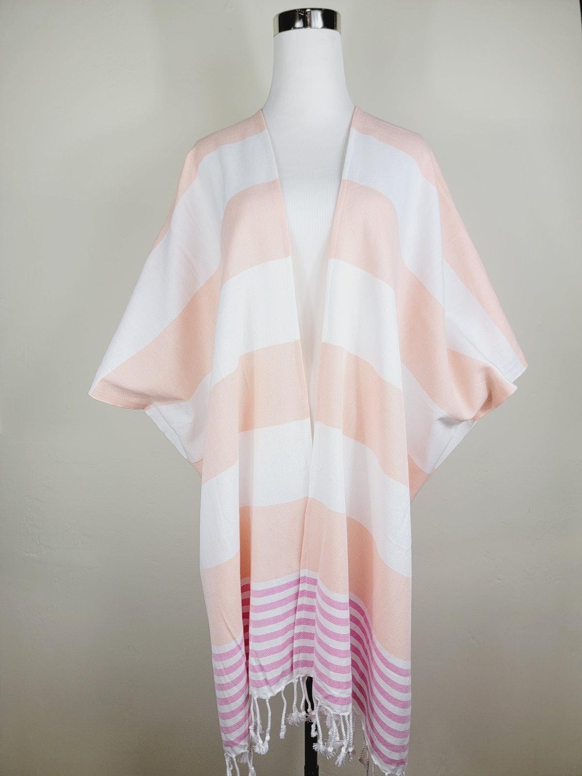 Couvre-maillot de plage, robe de plage ouverte sur le devant - Orange