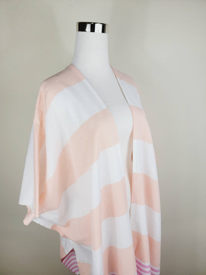 Couvre-maillot de plage, robe de plage ouverte sur le devant - Orange