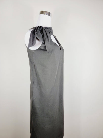 Vestido jersey escote pico lazo hombro con bolsillos Calidad Premium