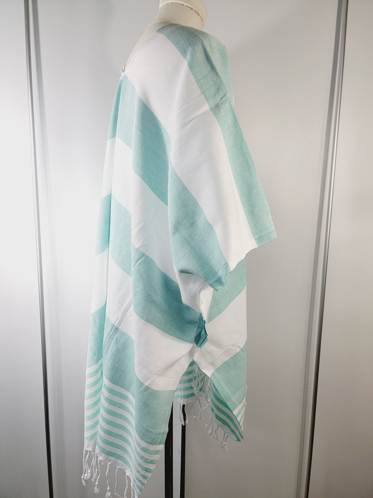 Paréo de plage, robe de plage ouverte sur le devant – menthe