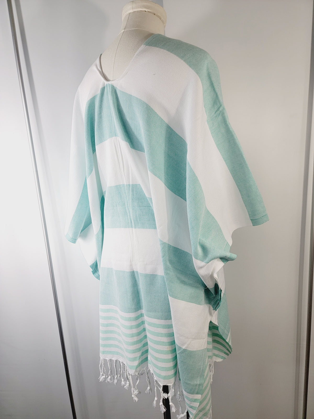 Paréo de plage, robe de plage ouverte sur le devant – menthe