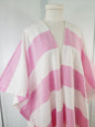 Beach cover up, Beach Dress open front - Pink/Orange