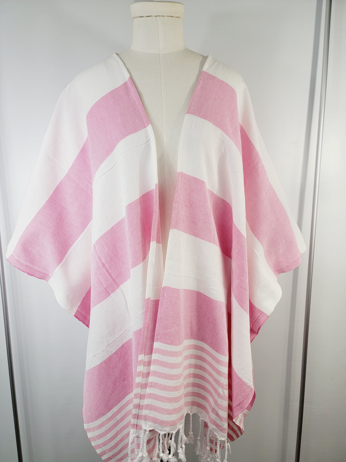 Beach cover up, Beach Dress open front - Pink
