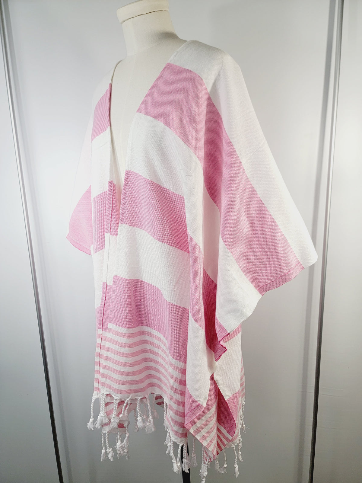 Beach cover up, Beach Dress open front - Pink