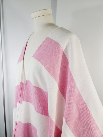 Beach cover up, Beach Dress open front - Pink