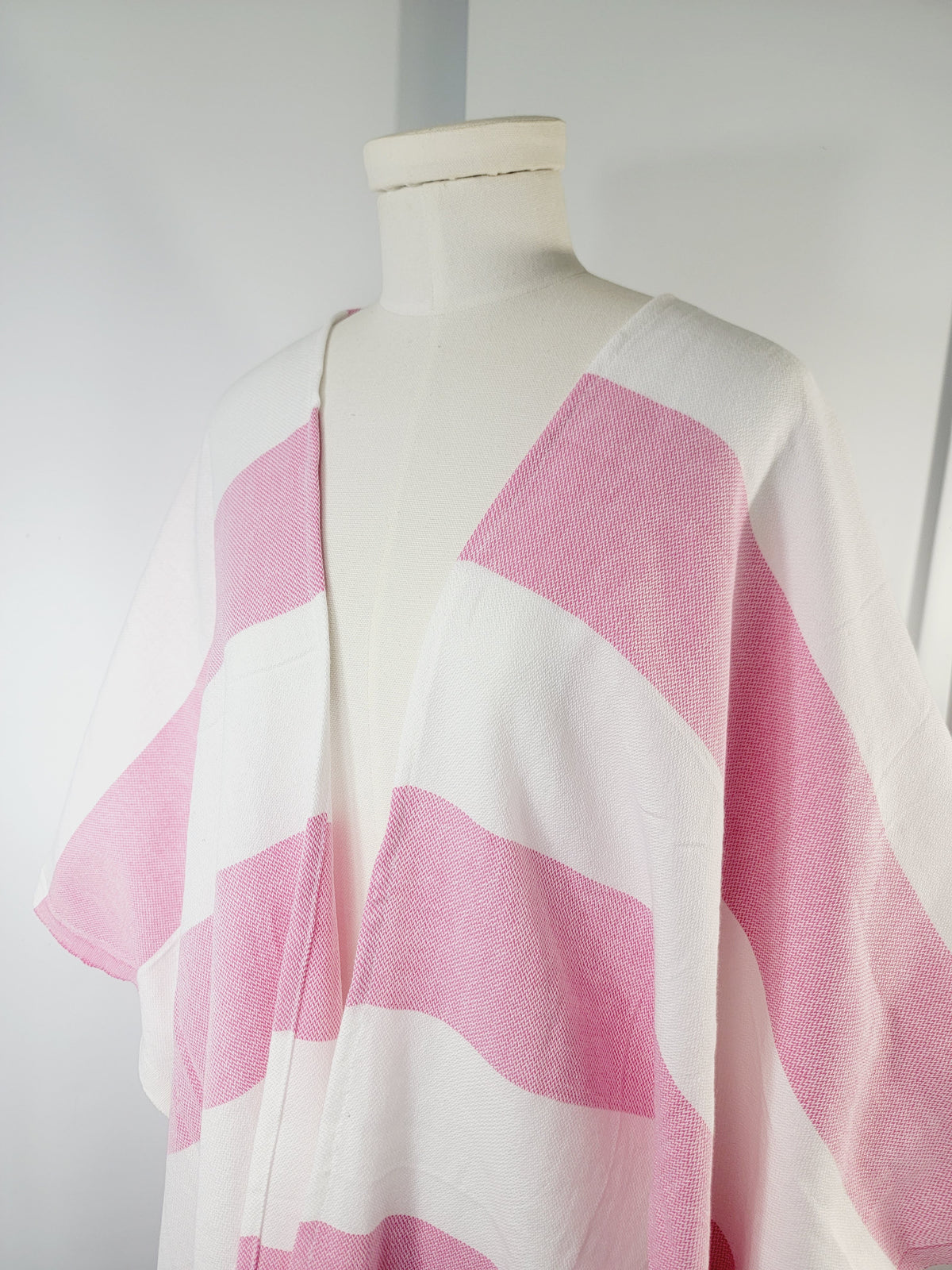 Beach cover up, Beach Dress open front - Pink