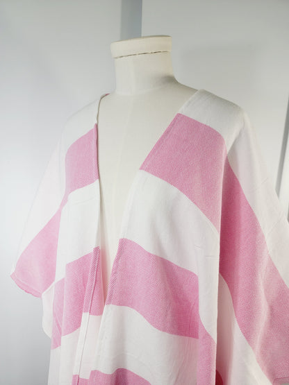Beach cover up, Beach Dress open front - Pink