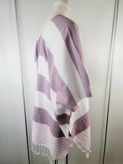 Beach cover up, Beach Dress open front - Cherry