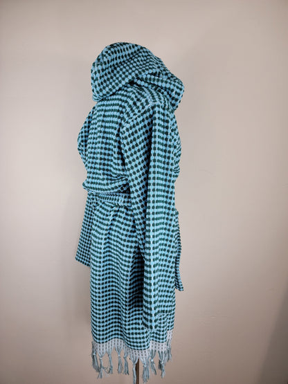 Waffle Throw Ligero de secado rápido - Teñido anudado morado