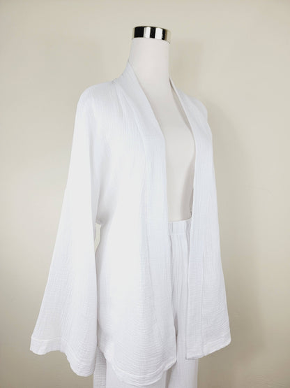 Ensemble respirant en mousseline pour femme, idéal au quotidien