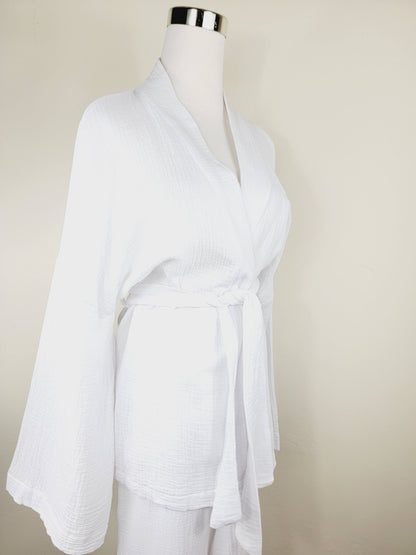 Ensemble respirant en mousseline pour femme, idéal au quotidien