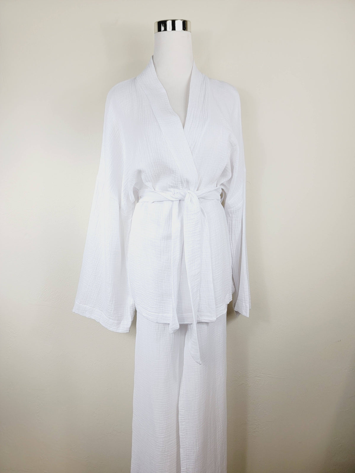 Ensemble respirant en mousseline pour femme, idéal au quotidien