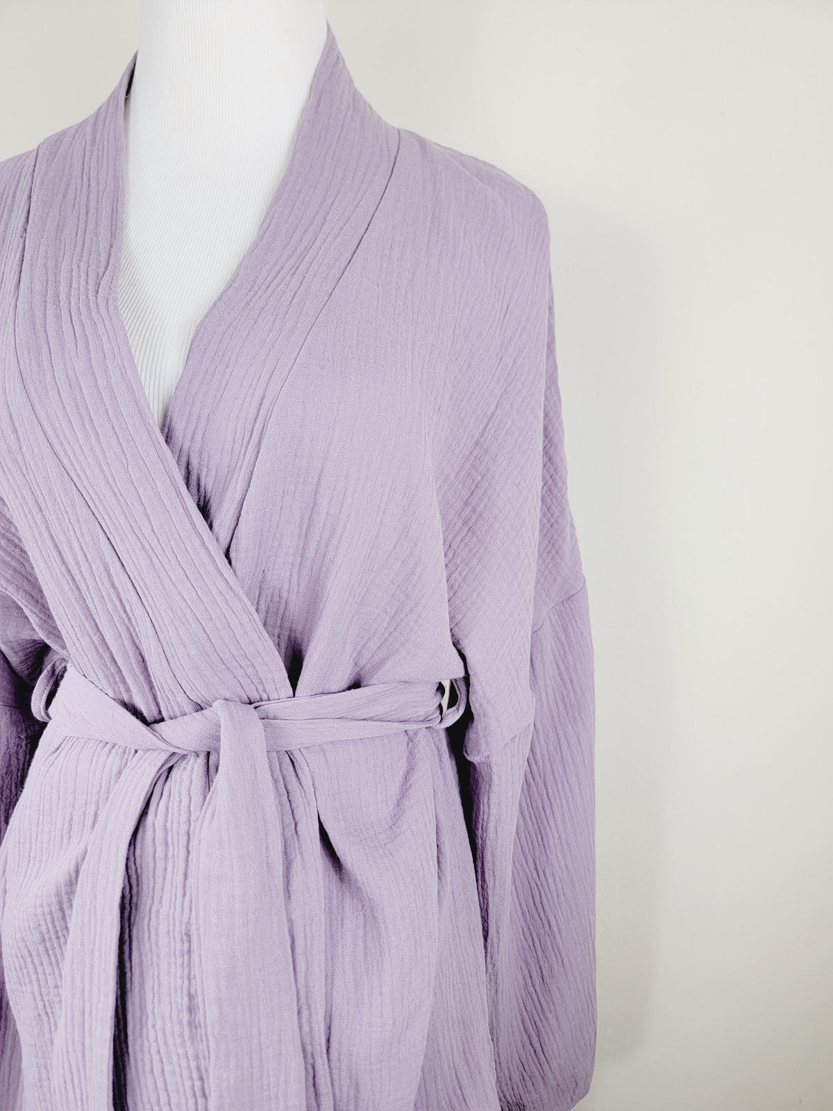 Breathable Muslin Set for Women, Versatile Everyday Wear, Lilac